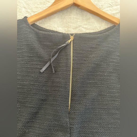 LOFT Black & Grey Knit  Drop Waist Dress - Picture 4 of 8